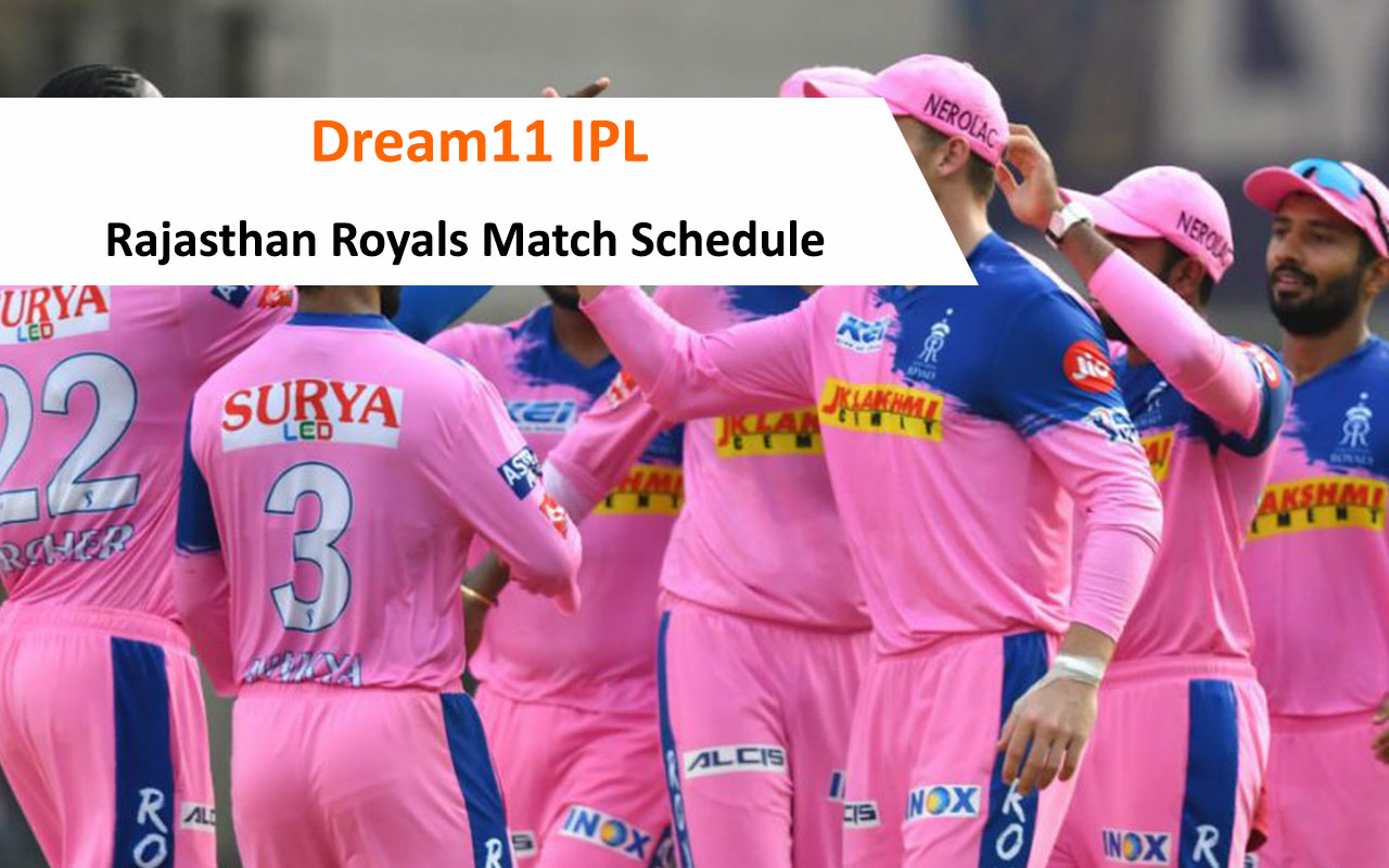 Rajasthan Royals IPL Schedule, Time table, All Player List for IPL 2020