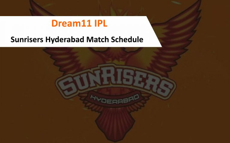 Sunrisers Hyderabad Match Schedule