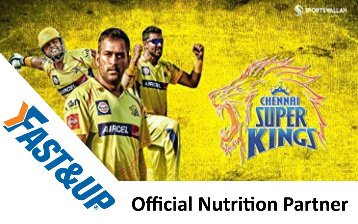 IPL 2020 UAE: Fast&Up is the Official Nutrition Partner of Chennai Super Kings