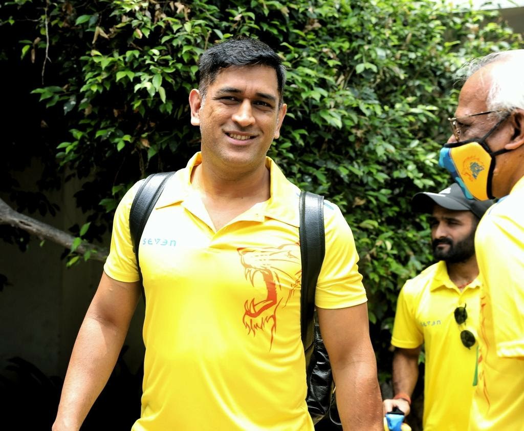 MS Dhoni reached UAE and ready to rock the IPL