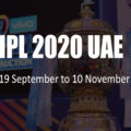 IPL 2020 Confirmed To Be Played from 19 September to 10 November