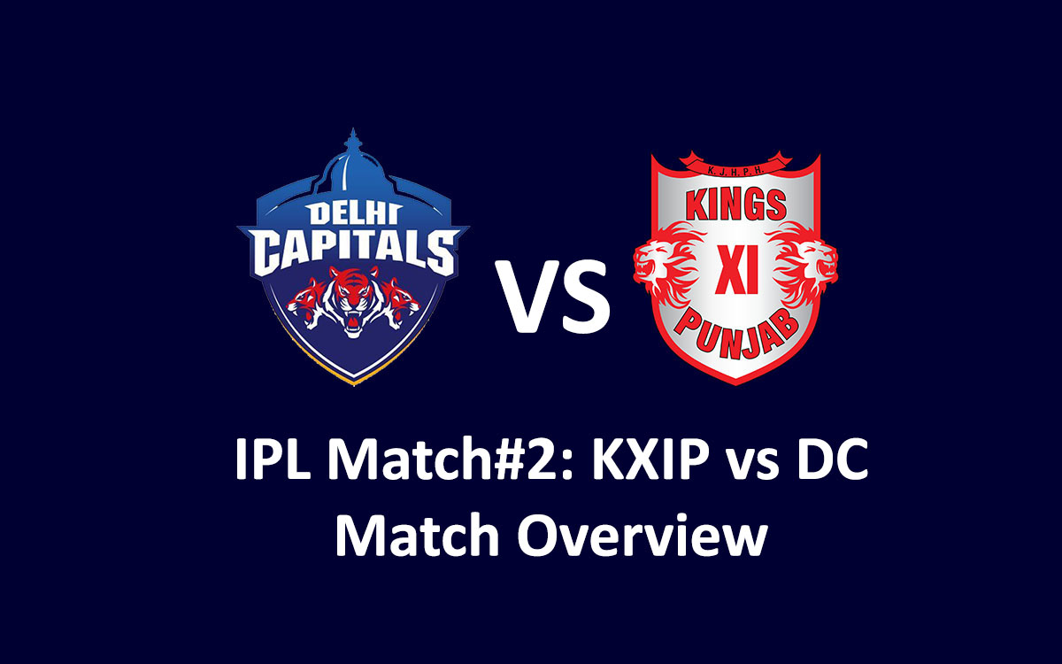 Match#2 KXIP vs DC Playing XI, Timing, Venue, Pitch Report and Weather Conditions
