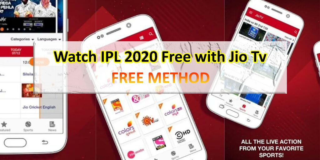 Watch IPL Live on JIOTV (Free Method)