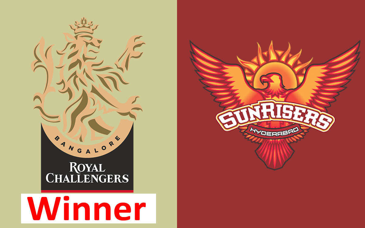IPL Match#3 Royal Challengers Bangalore won by 10 runs against SRH