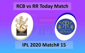 RCB vs RR Today Match 15 - Abu Dhabi - 03 October