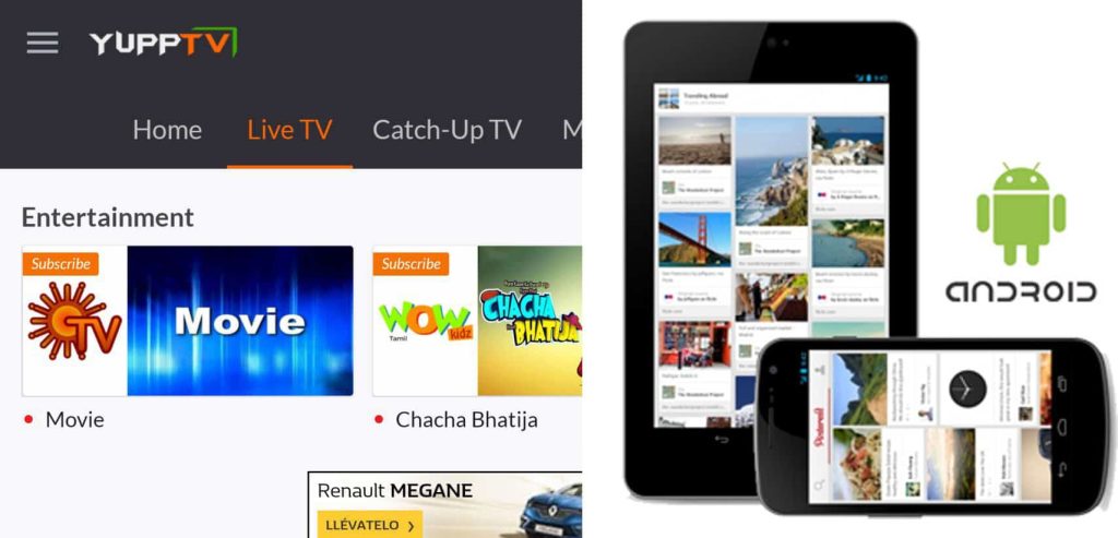 yupptv mobile app for cricket streaming