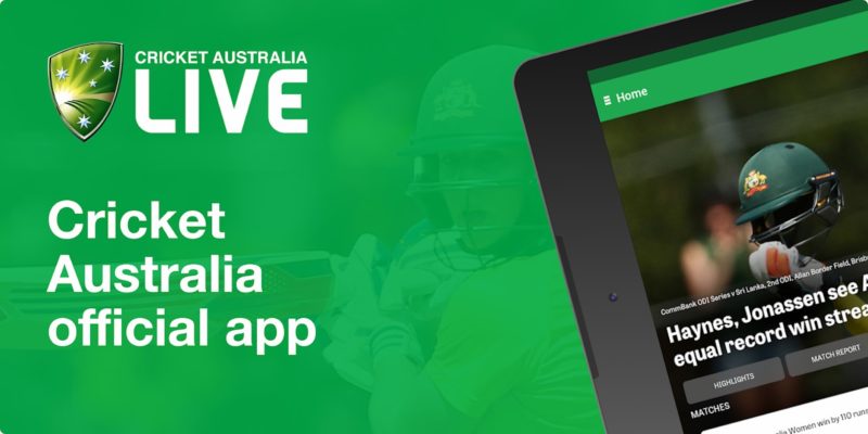 Cricket Australia Live mobile app
