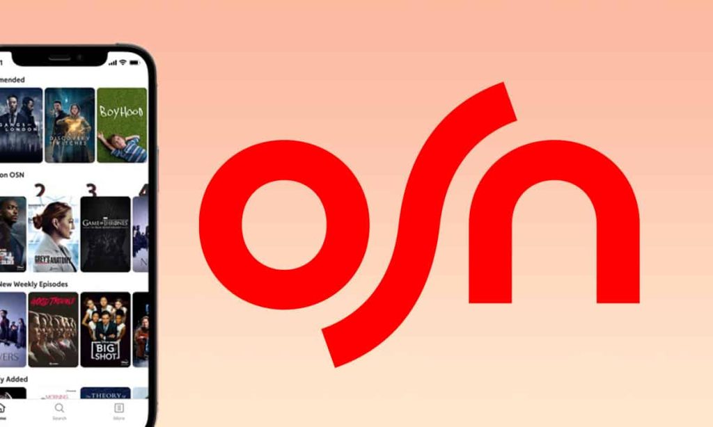 osn play mobile app mockup